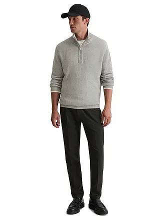 MARC O'POLO | Pullover Troyer | grau